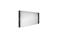 Nimco kúpeľňové LED podsvietené zrkadlo 1200x650 mm 33 W Čierny rám