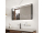 Nimco kúpeľňové LED podsvietené zrkadlo 1200x650 mm 32 W s dotykovým senzorom, Čierny rám