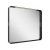 RAVAK STRIP I zrkadlo 500x700 mm,rám Čierny s osvetlením+Cleaner