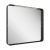RAVAK STRIP I zrkadlo 900x700 mm,rám Čierny s osvetlením+Cleaner