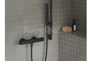 RAVAK PURI sprchová termostatická batéria 150 mm,Čierna+Cleaner Chrome