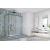 Hopa Forte BE.COLORS N1FS sprchové dvere 100x200 cm,Stampato C sklo,rám Blue vintage,Posuv