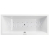 Santech KUBE obdĺžniková masážna vaňa 180x80 cm,relaxa 200+chromoterapia Zadarmo