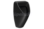 Bruckner SCHWARN BLACK keramický urinál, zadný prívod, zadný odpad, čierny 201.701.6