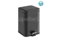 Gedy ARGENTA Odpadkový koš 5l, Soft Close, čierna matná