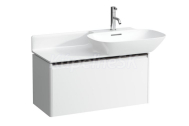 Laufen BASE skrinka pod umývadlo 77x37x35 cm,1 zásuvka,úchyt tmavý Hliník,Biela Matná