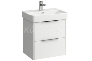 Laufen BASE skrinka pod umývadlo 52x36x53 cm,2 zásuvky,Biela Lesklá