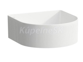 Laufen SONAR umývadlo na dosku 34x34x14 cm,bez prepadu,bez otv pre bat,štrukt.povrch,Biela