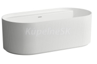 Laufen SONAR voľne stojaca oválna vaňa 160x81,5x53,5 cm,click-clack odpadová súprava,Biela