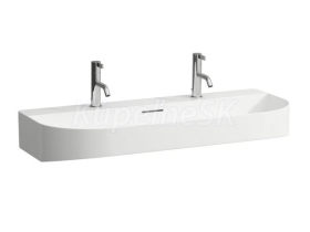 Laufen SONAR umývadlo 100x42x14,5 cm,2 otvory pre batériu,Biela