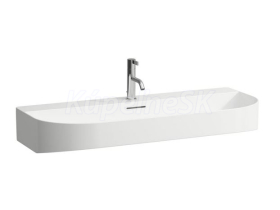 Laufen SONAR umývadlo 100x42x14,5 cm,1 otvor pre batériu,bez prepadu,Biela