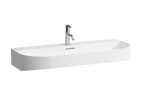 Laufen SONAR umývadlo 100x42 cm,1 otvor pre batériu,bez prepadu,brúsená spodná časť,Biela