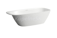 Laufen INO voľne stojaca vaňa 180x80 cm,click-clack výpusť,sifón s push-up otvár.,Biela
