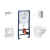 Grohe Solido set predsten.inštal.,klozetu Bau Ceramic+doska Slim SoftClose+tlač.Even,Chróm
