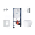 Grohe Solido set predsten.inštal.klozetu Euro Ceramic+doska SoftClose,+tlač.Even,Chróm