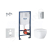 Grohe Solido set predst.inšt.klozetu Euro Ceramic Compact+doska SoftClose,+tlač.Even,Chróm