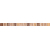 OPOCZNO OD022-017, CALIPSO brown border mosaic 2,8 x 45, listela