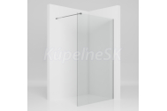 Aquaform Fuji WALK-IN sprchová stena 100x200cm, sklo Číre, profil Chróm lesk + vzpera