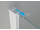 Jellow Fuji WALK-IN sprchová stena 110x200cm, sklo Číre, profil Chróm lesk + vzpera