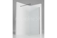 Aquaform Fuji WALK-IN sprchová stena 110x200cm, sklo Číre, profil Čierny matný + vzpera