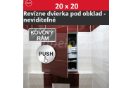 ZAVRZ Revízne dvierka š x v 20x20 cm s PUSH systémom, Kovový rám