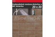 ZAVRZ Revízne dvierka š x v 20x20 cm-PUSH-Vodeodolné, na doske GlassRock