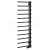 Sapho JUSTINA vykurovacie teleso 500x1510 mm, čierna mat