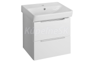 Bruckner NEON skrinka s keramickým umývadlom 50x41,5 cm, biela 501.114.0