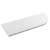 Sapho ABELINE rohová polica Rockstone 300x12x100mm, excentrická, biela matná