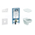 Geberit Set Duofix 111.300.00.5+záv.WC Quarzo/Alpha vr.sed.SC+tlač.Sigma30 Biela/Chróm