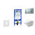 Geberit Set Duofix 111.300.00.5+záv.WC Duravit D-Code vr.sed.SC+tlač.Sigma30 matChr/leskCh