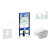 Geberit Set Duofix 111.300.00.5 +záv.WC Duravit D-Code vr.sed.SC+tlač.Sigma20 Biela/leskCh