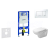 Geberit Set Duofix 111.300.00.5 +záv.WC Duravit D-Code vr.sed.SC+tlač.Sigma30 Biela/leskCh