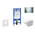 Geberit Set Duofix 111.300.00.5+záv.WC Duravit D-Code vr.sed.SC+tlač.Sigma30 leskChr/matCh