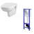 Cersanit K97-278 HI-TEC Set duofix+WC závesné FACILE +sedátko SoftClose duroplast,antib
