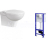Cersanit K97-280 HI-TEC Set duofix+WC závesné NANO+sedátko SoftClose duroplast