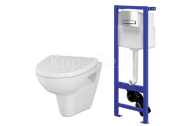 Cersanit K97-283 HI-TEC Set duofix+WC závesné PARVA+sedátko SoftClose duropl