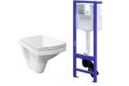 Cersanit K97-284 HI-TEC Set duofix+WC závesné EASY +sedátko SoftClose duroplast