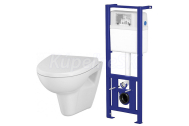 Cersanit K97-296 LINK Set duofix+WC závesné PARVA+sedátko SoftClose duroplast