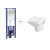 Cersanit K97-218 LINK duofix + WC závesné CARINA +WC sed SoftClose,EasyOff duropl, antib