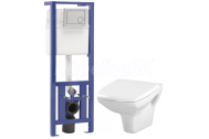 Cersanit K97-286 LINK Set duofix+WC závesné CARINA+sedátko duroplast