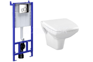 Cersanit Set SLIM&SILENT modul jadrofix(DuofixŠpeciál)+WC závesné CARINA+WC sedSC durop