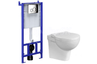 Cersanit Set SLIM&SILENT modul jadrofix(DuofixŠpeciá)+WC závesné NANO+WC sedátko duroplast