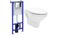 Cersanit Set SLIM&SILENT modul jadrofix(DuofixŠpeciál)+WC závesné OLYMPIA+WC sedSC durop