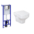 Cersanit Set SLIM&SILENT modul jadrofix(DuofixŠpeciál)+WC závesné PURE+WC sedSC dur,antib
