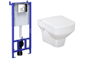 Cersanit Set SLIM&SILENT modul jadrofix(DuofixŠpeciál)+WC závesné PURE+WC sedSC dur,antib