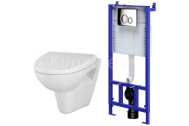 Cersanit Set SLIM&SILENT modul jadrofix(DuofixŠpeciál)+WC závesné PARVA+WC sed SC durop