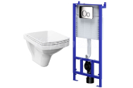 Cersanit Set SLIM&SILENT modul jadrofix(DuofixŠpeciál)+WC závesné EASY+WC sedSC durop