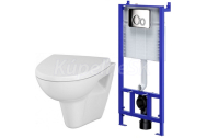 Cersanit Set SLIM&SILENT modul jadrofix(DuofixŠpeciál)+WC závesné PARVA +WC sedSC durop