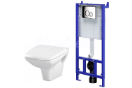 Cersanit Set SLIM&SILENT modul jadrofix(DuofixŠpeciál)+WC závesné CARINA+WC sedSC durop